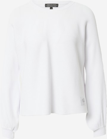 Pull-over ARMANI EXCHANGE en blanc : devant