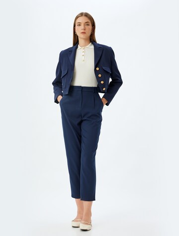 Koton Regular Bandplooibroek in Blauw