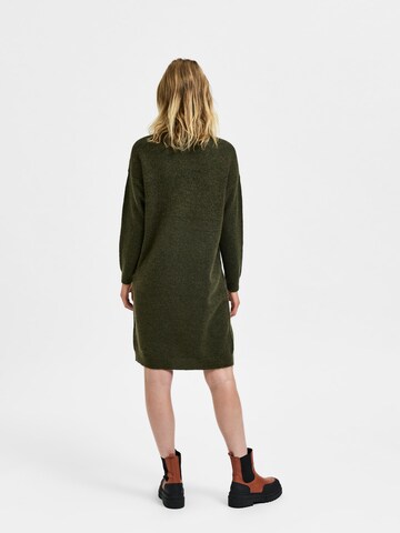 SELECTED FEMME Knitted dress 'Mola' in Green
