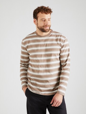 TRAPP Shirt 'Dennis' (GOTS) in Braun: Vorderseite
