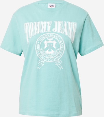 T-shirt Tommy Jeans en bleu : devant