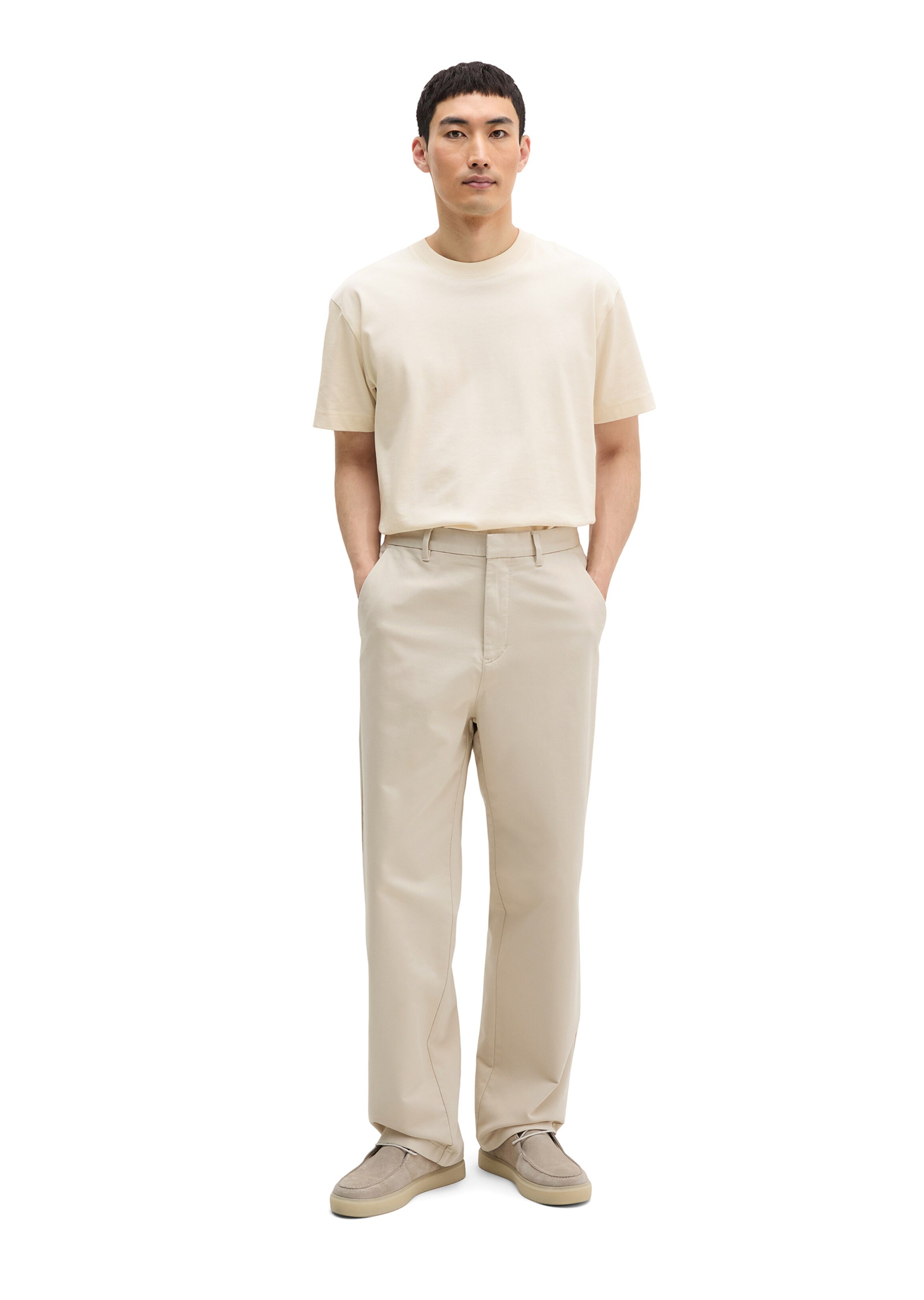 Marc O'Polo Regular Hose 'Mossbo' in Beige
