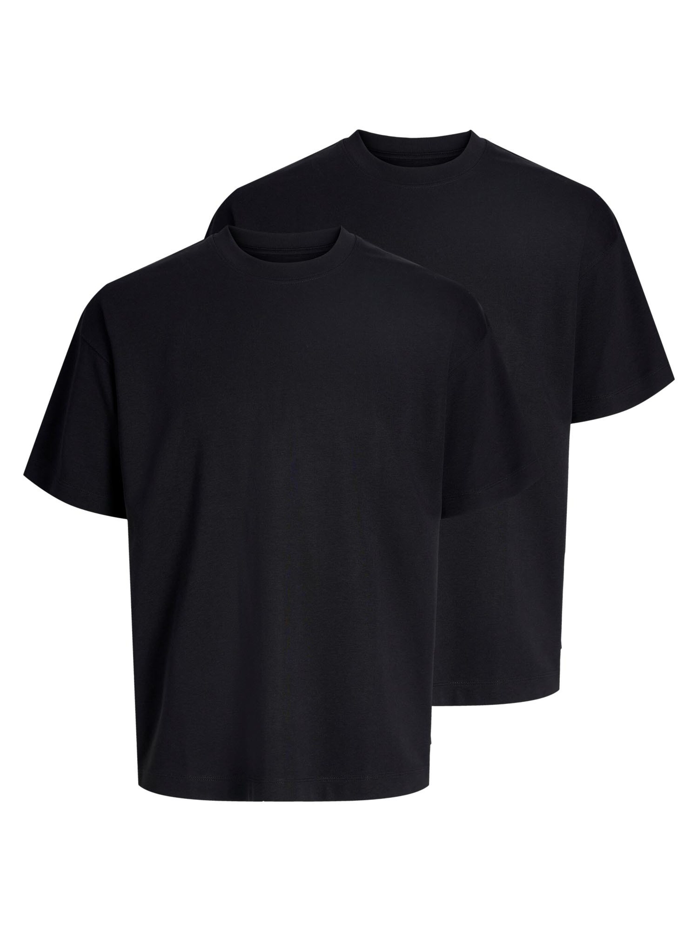 JACK & JONES Shirt 'Barron Tee' in Black: front
