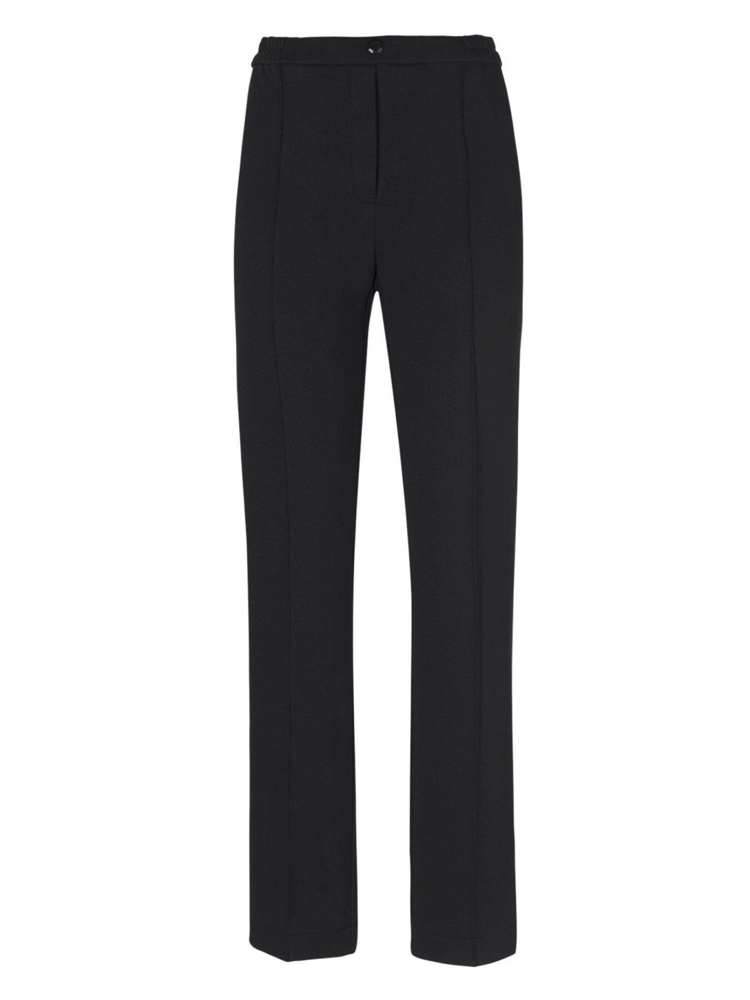 Goldner Regular Trousers 'Martha' in Black: front