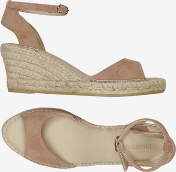 HALLHUBER Sandalen 38 in Beige: Vorderseite