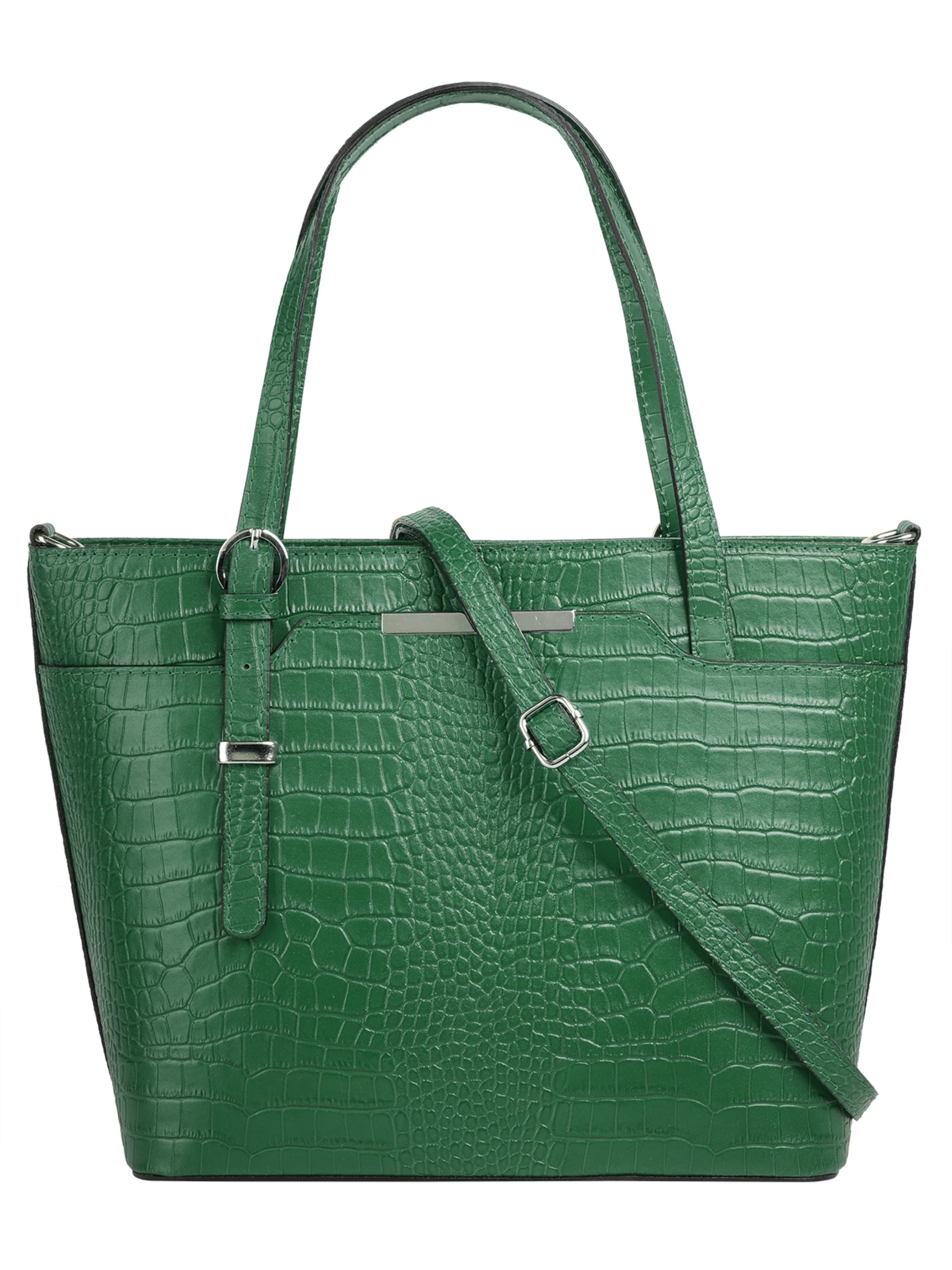 Cluty Handbag in Green: front