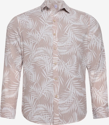 Campus Sutra Regular fit Button Up Shirt 'Roman' in Beige: front