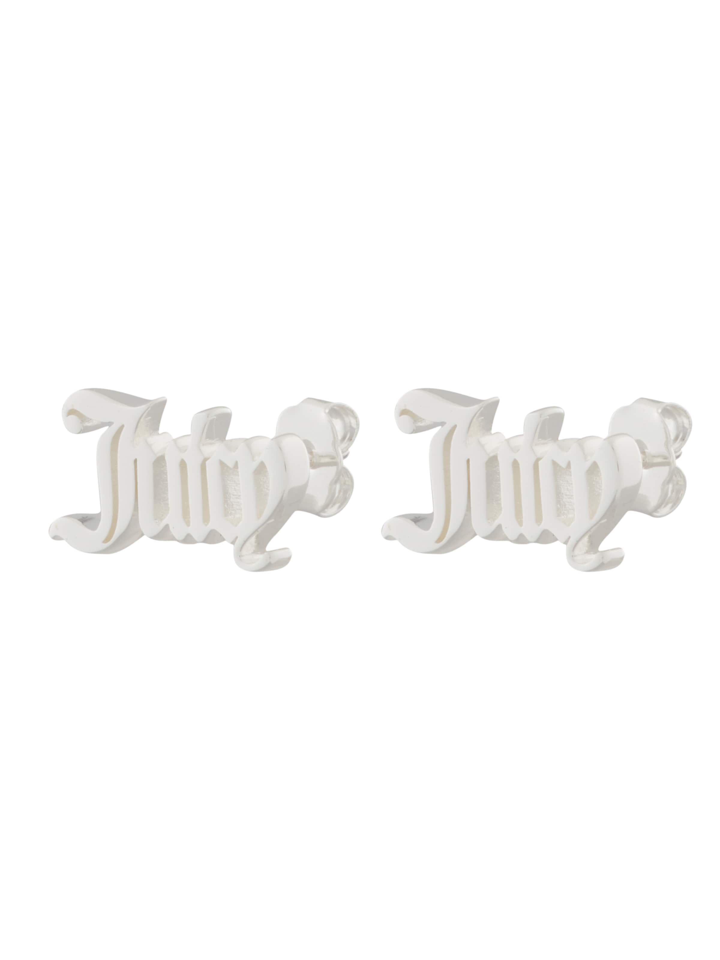 Boucles d'oreilles Juicy Couture en argent : devant