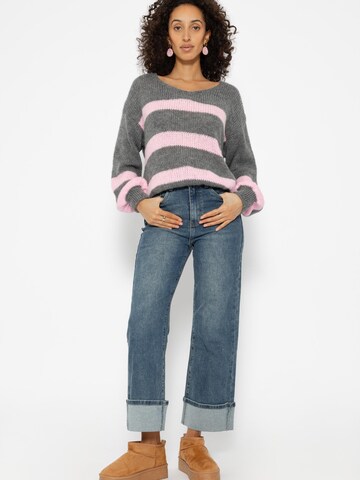 SASSYCLASSY Oversizepullover in Grau