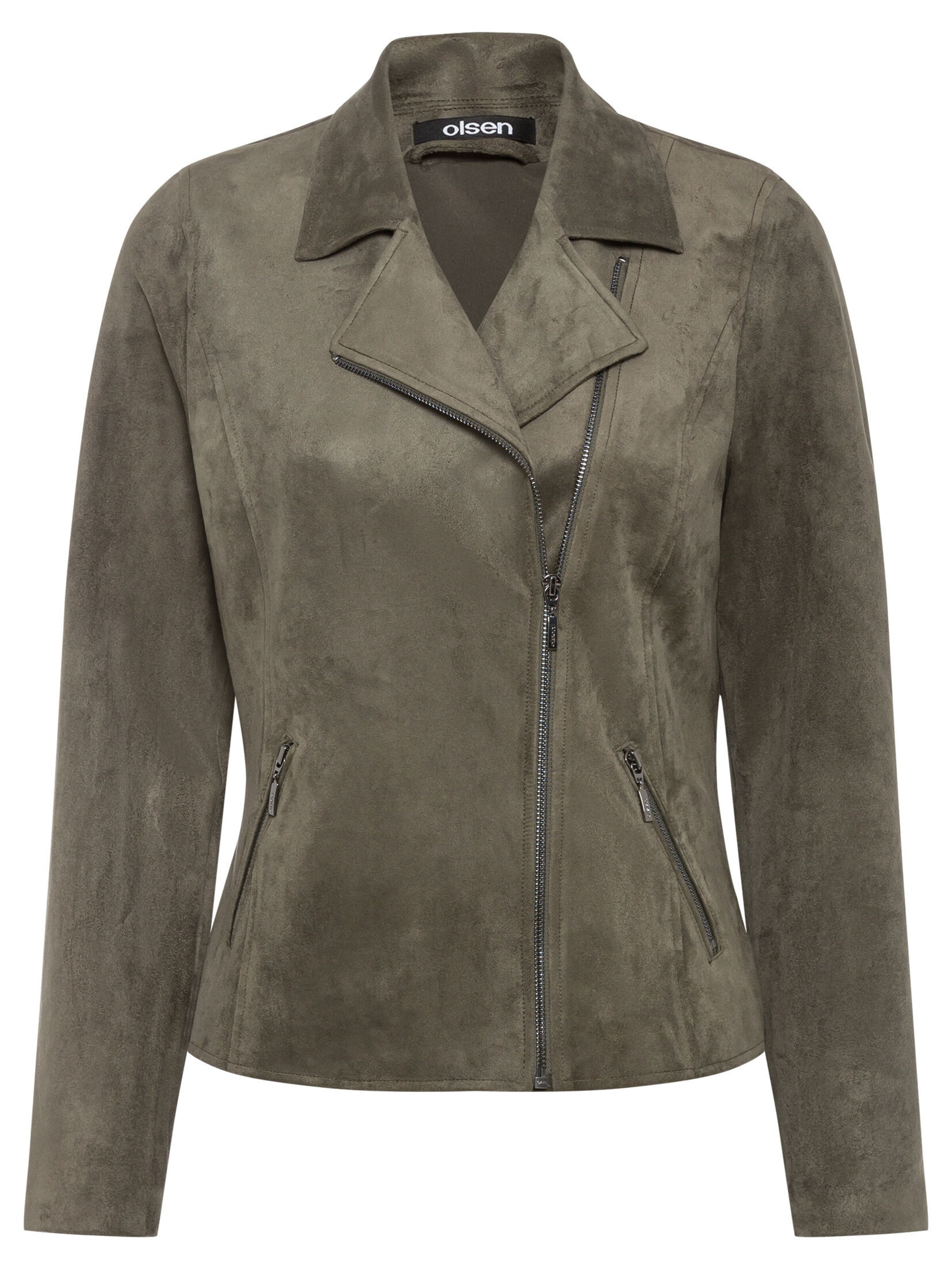 Veste mi-saison Olsen en vert : devant