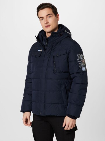 CAMP DAVID Winter Jacket in Blue: front