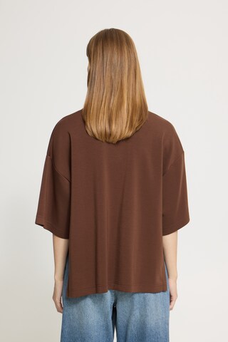 ICHI T-Shirt 'IHNAIDA' in Braun