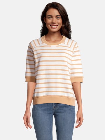 salzhaut Sweatshirt in Beige: voorkant
