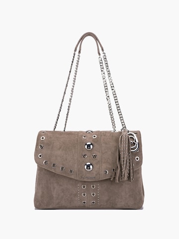 La Carrie Shoulder bag in Beige: front