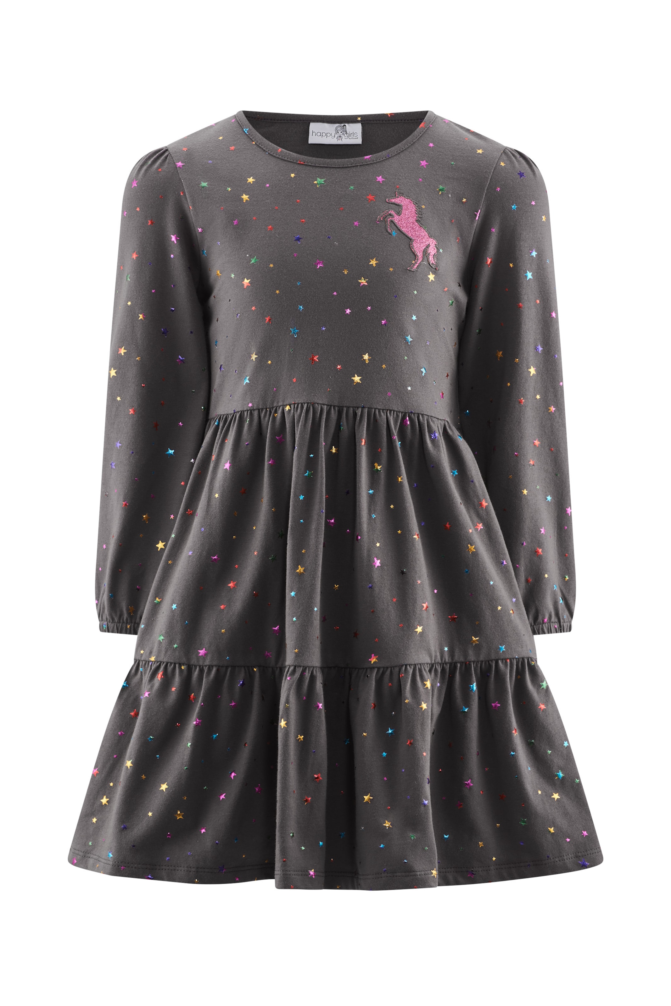 happy girls - Vestido en gris: frente