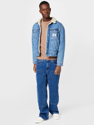 Calvin Klein Jeans Regular fit Суичър в кафяво