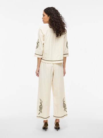 VILA Wide leg Broek in Beige