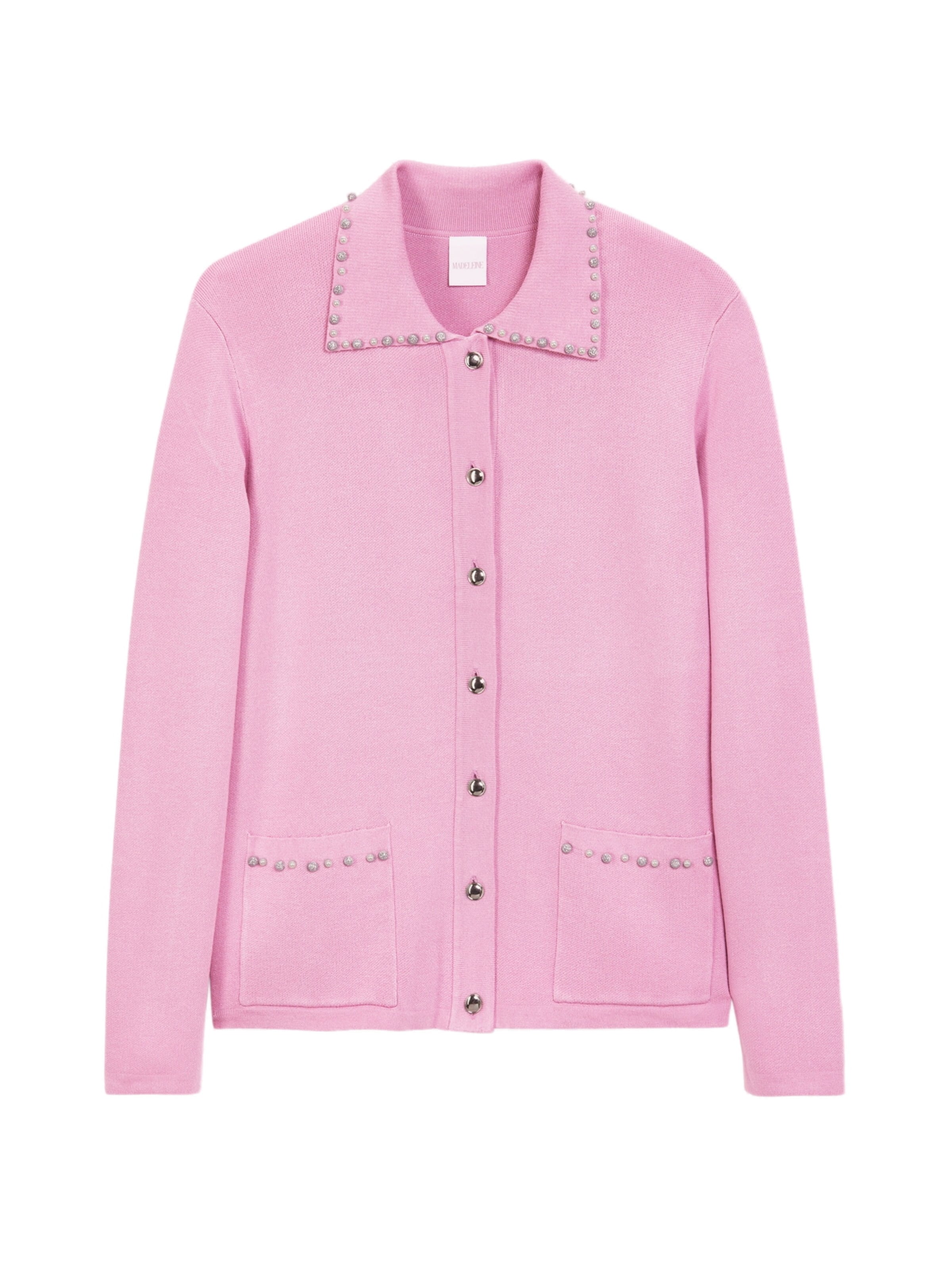 MADELEINE Strickjacke in pink, Produktansicht