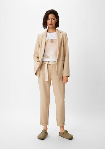 Regular Pantalon COMMA en beige