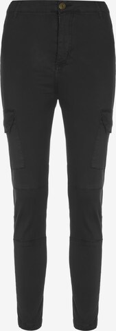 ALPHA INDUSTRIES Slimfit Cargobroek 'Agent X' in Zwart: voorkant