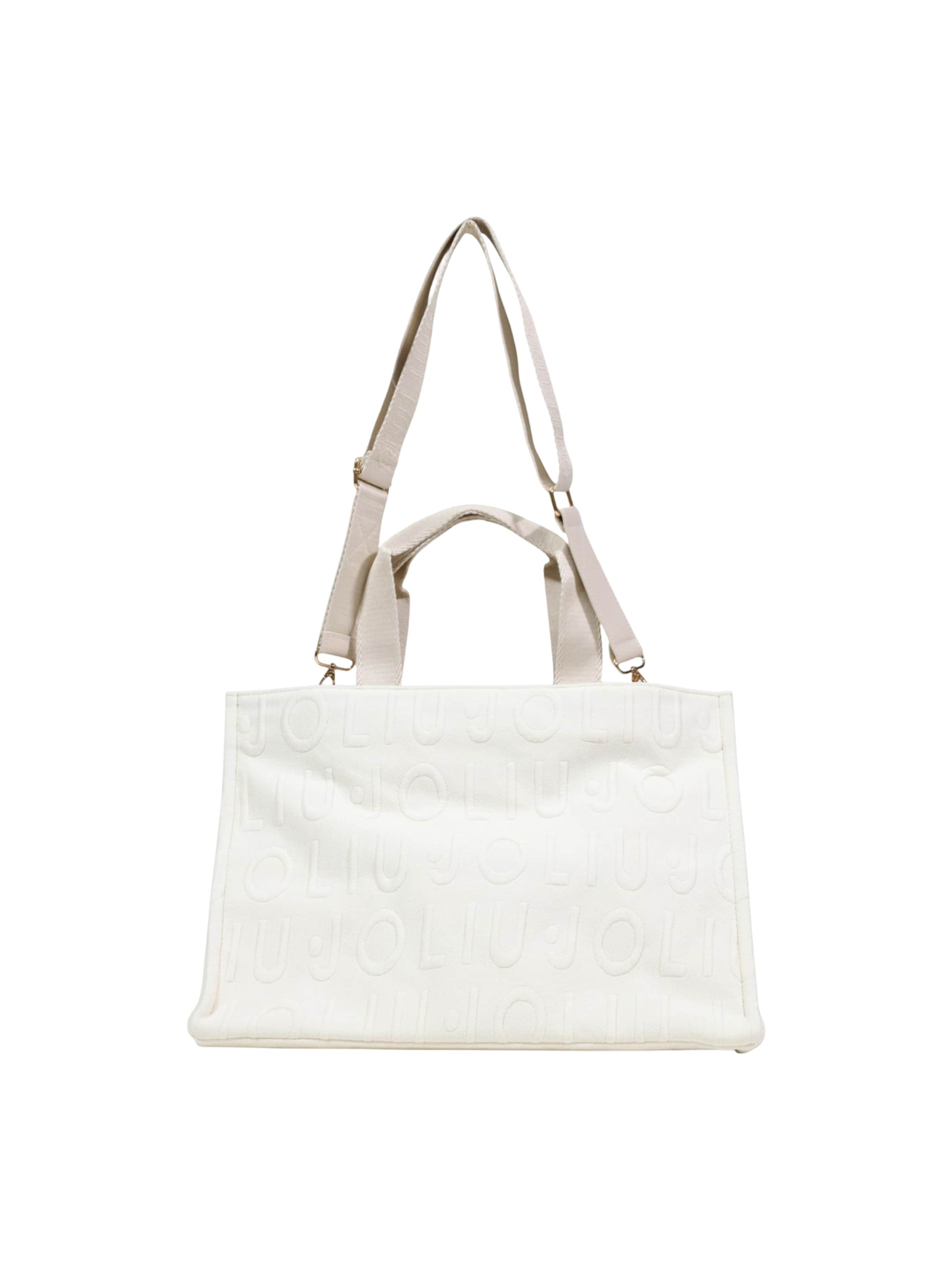 Liu Jo - Bolso de hombro 'L TOTE LOGO BUBBLE 2A6026 T0300' en beige
