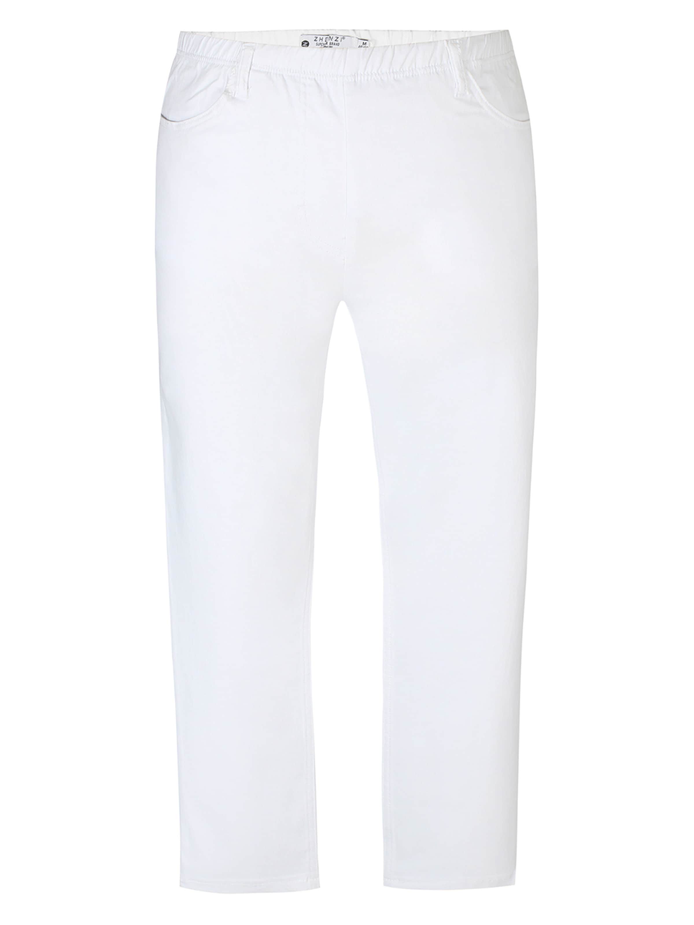 Zhenzi Pants 'Twist 209' in White: front