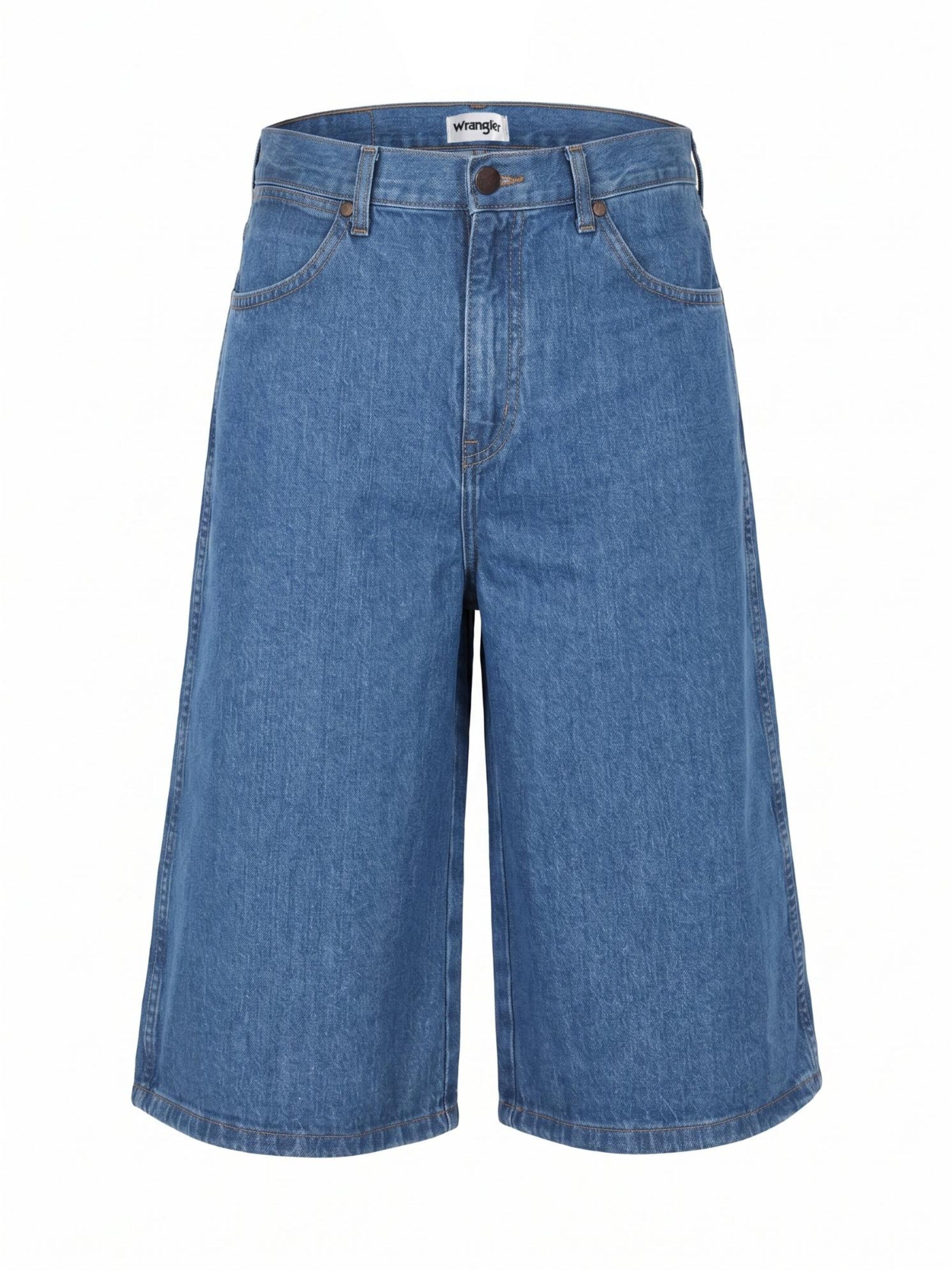 WRANGLER - Loosefit Vaquero 'LIGHT & SOFT JORT SHORTS MID STONE' en azul: frente