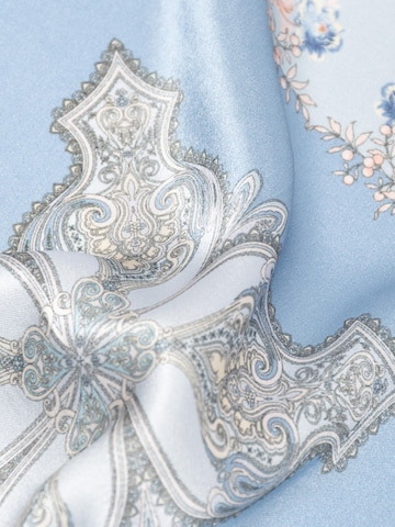 Écharpe 'Seidentuch quadratisch Kaleidoskop 53x53 blau' MayTree en bleu