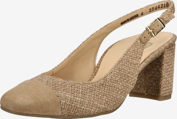 Escarpins à bride arrière Paul Green en marron : devant