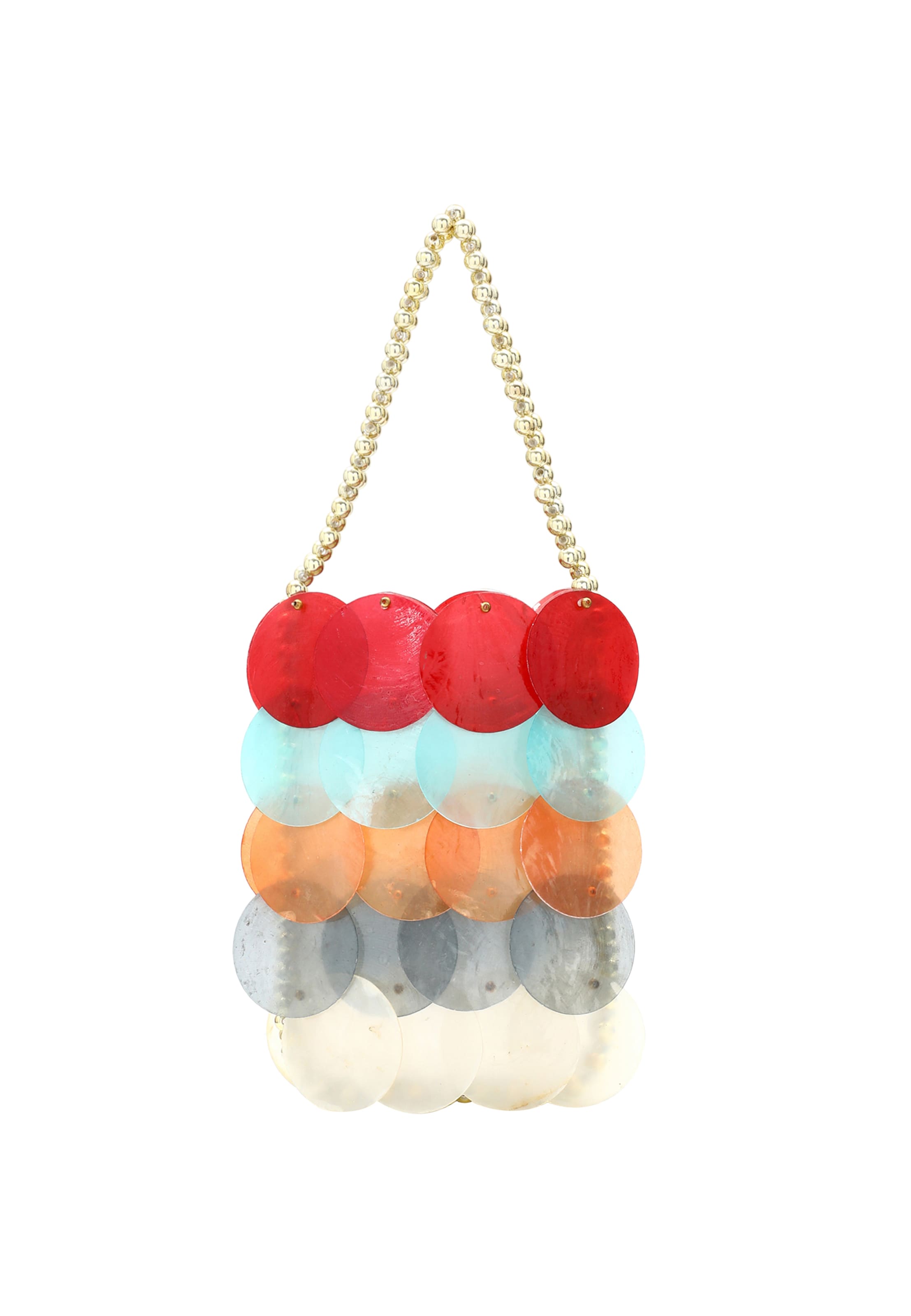 Koosh Handbag in Mixed colours: front