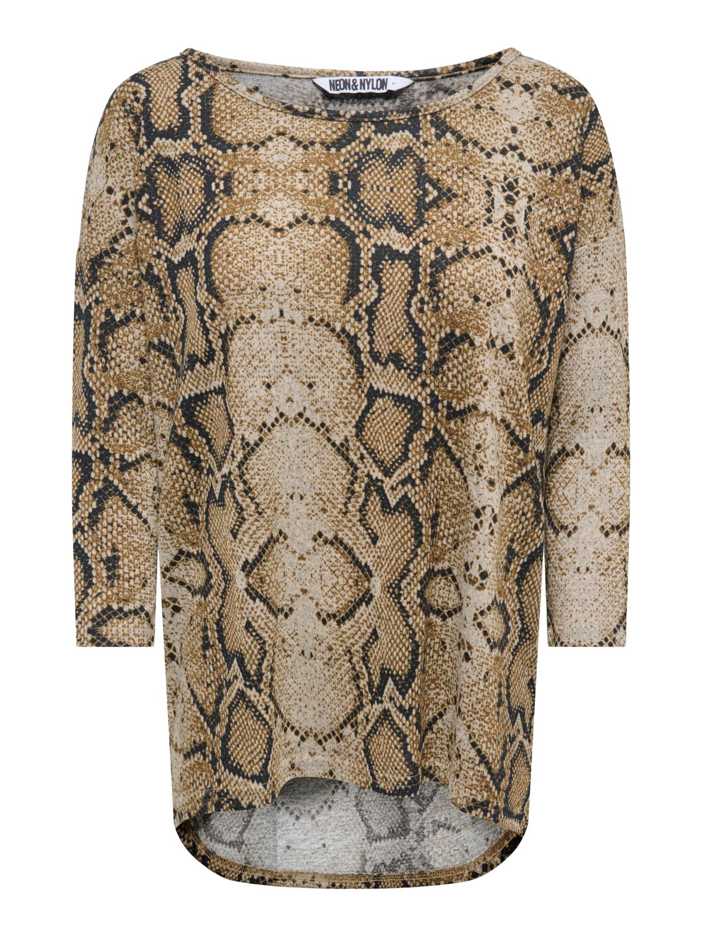 ONLY Shirt 'ONLElcos' in XXXL in Beige / Caramel / Black, Item view
