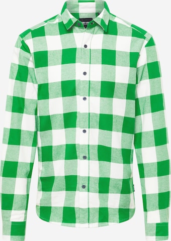 Only & Sons Button Up Shirt 'Gudmund' in Green: front