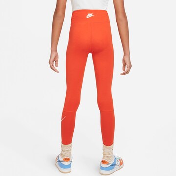 Nike Sportswear Skinny Leggingsit värissä oranssi