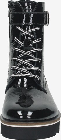 SANSIBAR Lace-Up Ankle Boots in Black