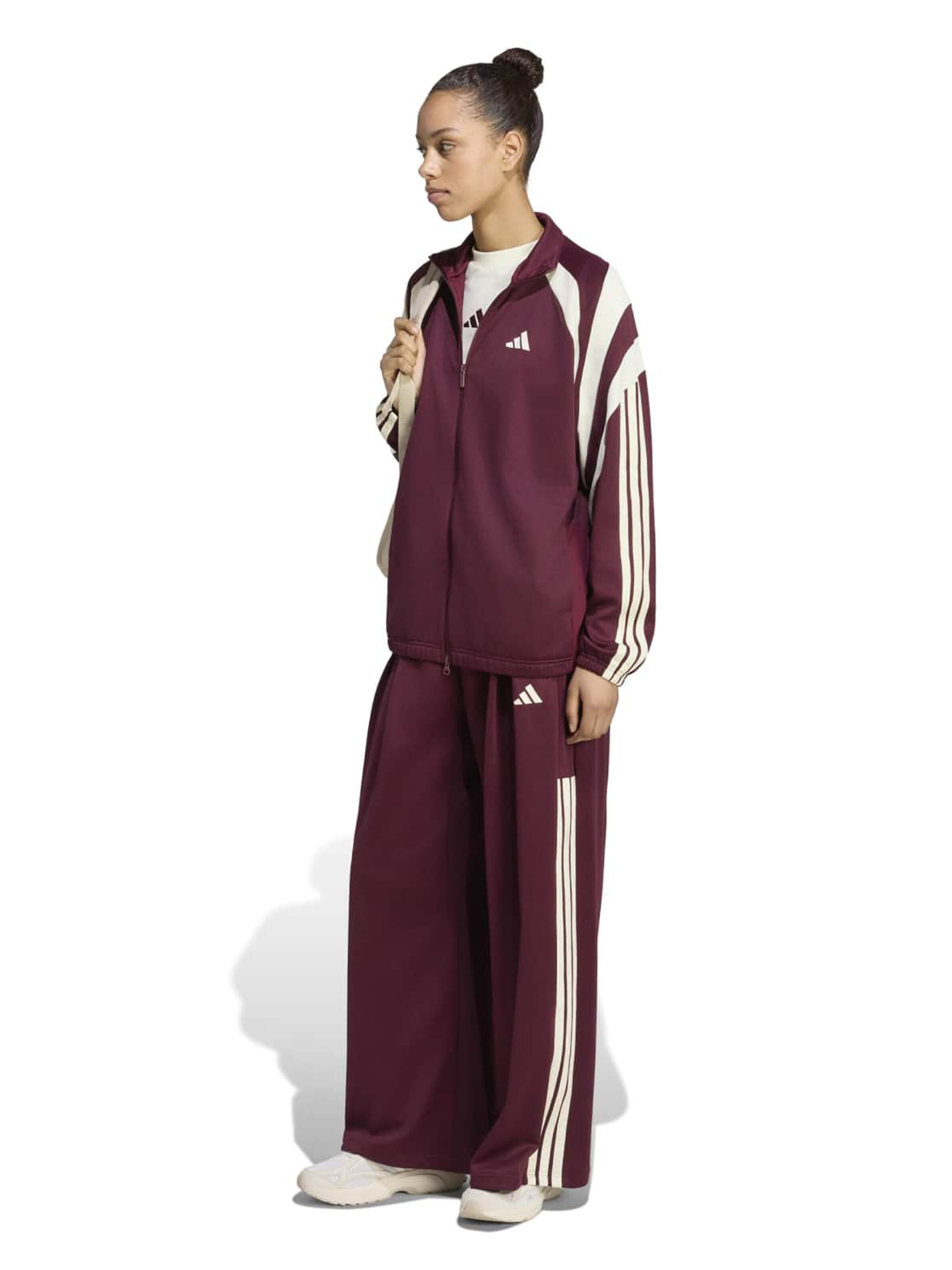 Wide leg Pantaloni sport 'TIRO' de la ADIDAS SPORTSWEAR pe roșu
