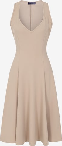 HotSquash - Vestido de gala en beige: frente