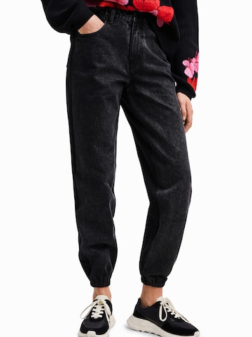 Desigual Tapered Pants in Black: front