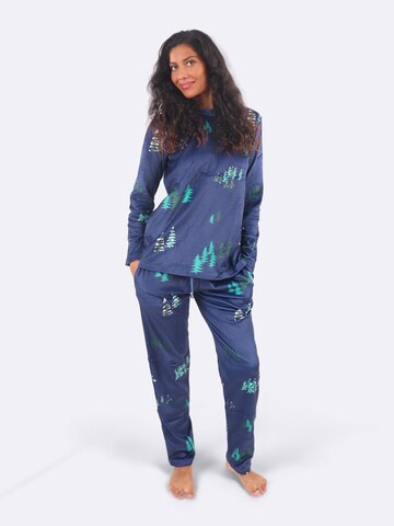 COZEE Pyjamas 'Forest Velvet Pyjamas' i blå