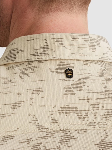 Regular fit Camicia 'Shirt in jersey piqué with allover print' di PME Legend in bianco