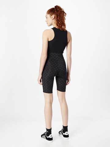 ADIDAS ORIGINALS Skinny Leggings 'Trefoil Monogram Biker' in Black