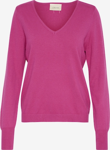 Pullover 'Dela' di Cream in rosa: frontale