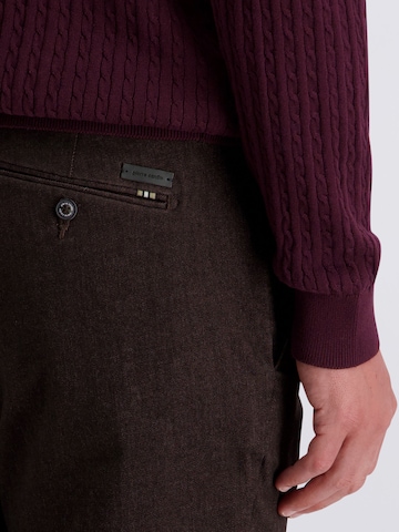 PIERRE CARDIN Tapered Chino 'Colmar' in Bruin