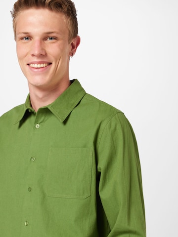 ABOUT YOU Regular fit Button Up Shirt 'Georg' in Green