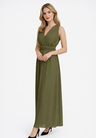 Robe Elara en vert : devant