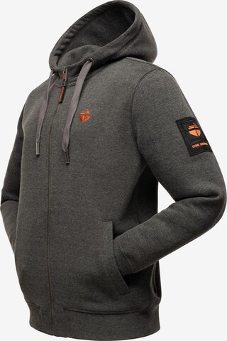 STONE HARBOUR Zip-Up Hoodie 'Billy Joy' in Grey