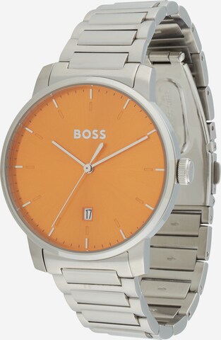 BOSS Analog klocka 'DEAN' i silver: framsida