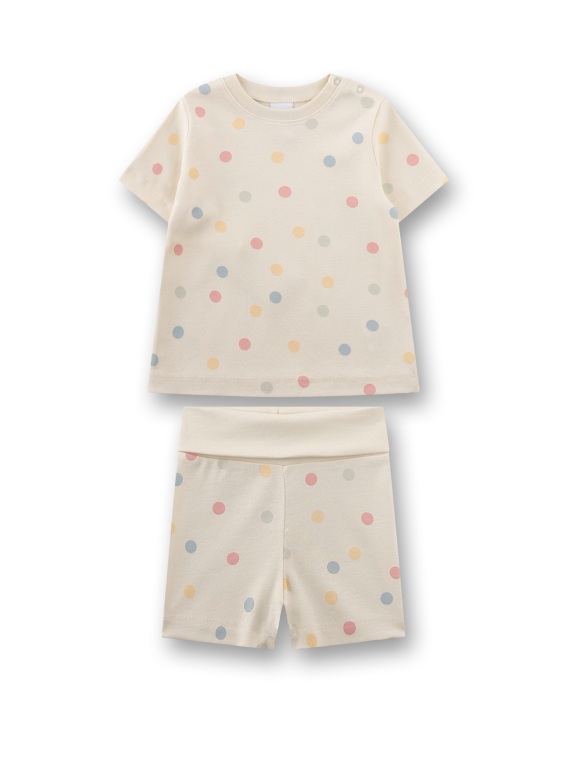 Sanetta Schlafanzug in Beige: Vorderseite