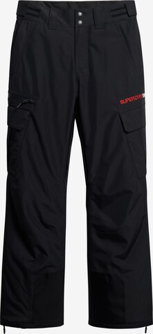 Pantalon de sport Superdry en noir : devant