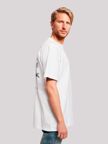 T-Shirt 'Escape Discover the World Town Train Station' F4NT4STIC en blanc