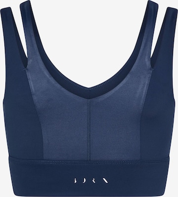 Born Living Yoga Bustier BH 'Maan' in Blauw: voorkant